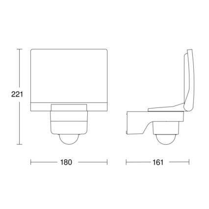 Proiector LED cu senzor STEINEL 068066 XLED PRO LED/20W/230V IP44 3000K antracit