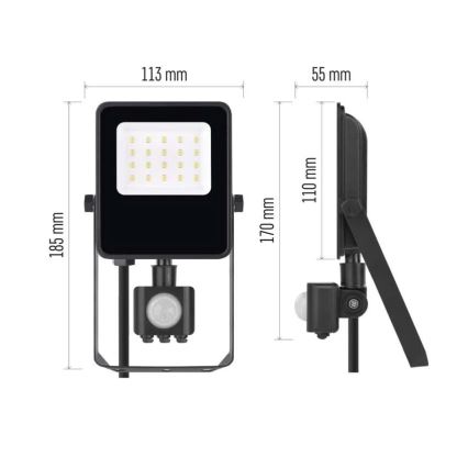 Proiector LED cu senzor VISIO LED/10W/230V 4000K IP65