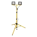 Proiector LED cu stativ, 2 x 30 W, 230 V, 6500 K, IP65, galben