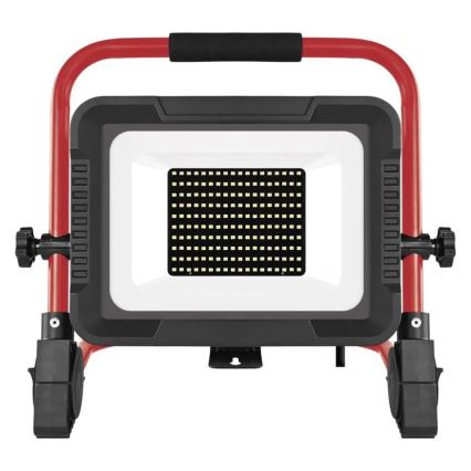 Proiector LED cu stativ ELION LED/100W/230V 4000K IP65 roșu/negru