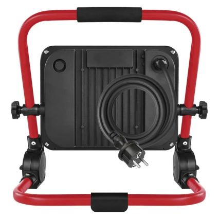 Proiector LED cu stativ ELION LED/100W/230V 4000K IP65 roșu/negru