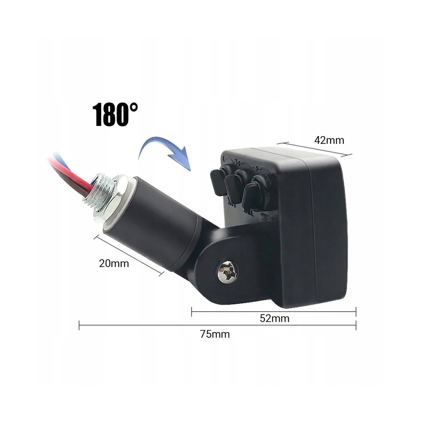 Proiector LED de exterior cu senzor LED/20W/230V 4000K IP65 negru