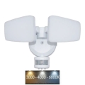 Proiector LED de exterior cu senzor LED/24W/230V 3000/4000/6000K IP54 alb