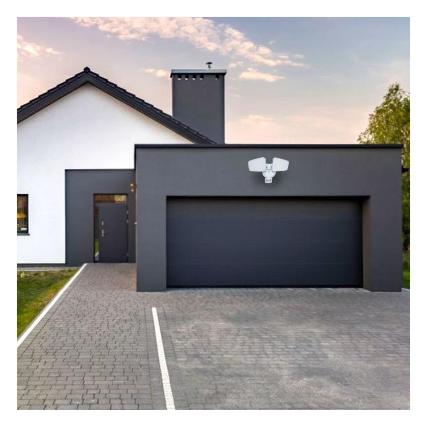 Proiector LED de exterior cu senzor LED/24W/230V 3000/4000/6000K IP54 alb