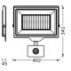 Proiector LED de perete de exterior cu senzor Ledvance FLOODLIGHT ESSENTIAL LED/200W/230V IP65