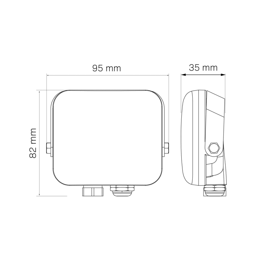 Proiector LED de exterior MILKY LED/10W/230V 4000K IP65 negru