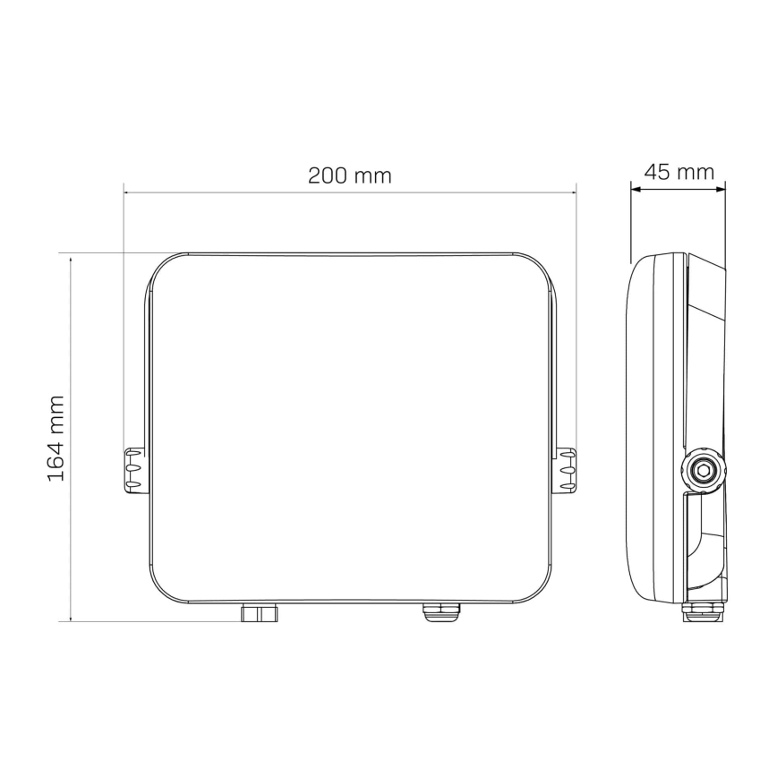 Proiector LED de exterior MILKY LED/50W/230V 4000K IP65 negru