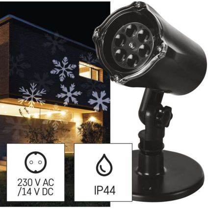 Proiector LED de exterior pentru Crăciun LED/3,6W/230V IP44, lumină albă rece