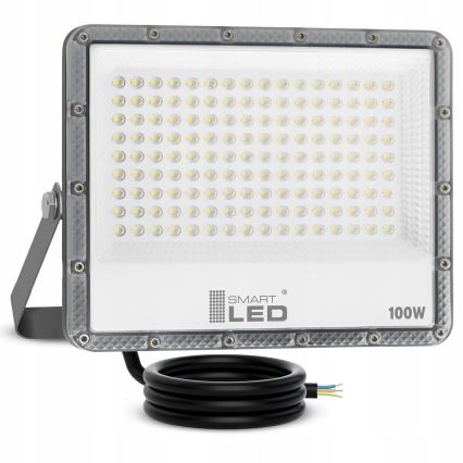 Proiector LED exterior 100 W, 230 V, 4500 K, IP65, gri