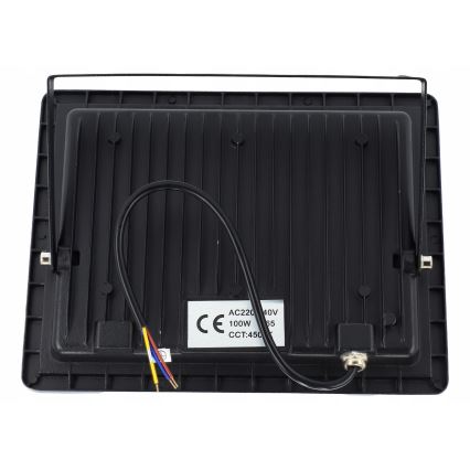 Proiector LED exterior 100W/230V 4500K IP65 negru