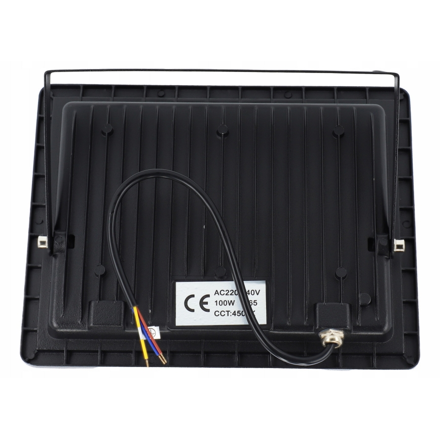 Proiector LED exterior 100W/230V 4500K IP65 negru