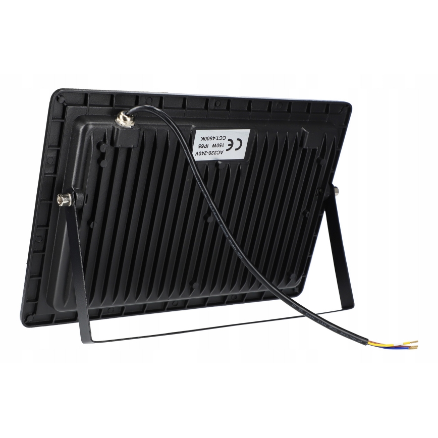 Proiector LED exterior 200W, 230V, 4500K, IP65, negru