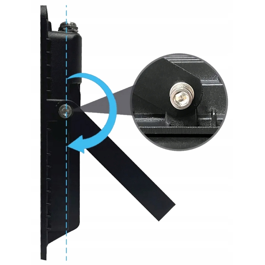 Proiector LED exterior 100W/230V 4500K IP65 cu senzor de mișcare și crepuscular, negru