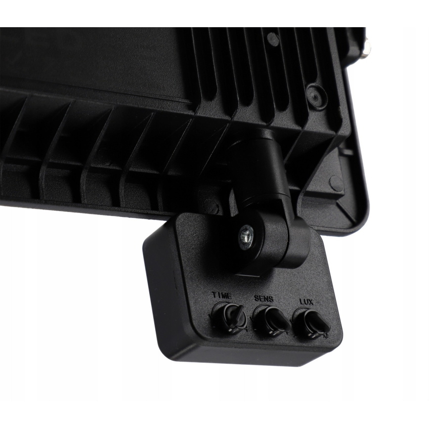 Proiector LED exterior 100W/230V 4500K IP65 cu senzor de mișcare și crepuscular, negru