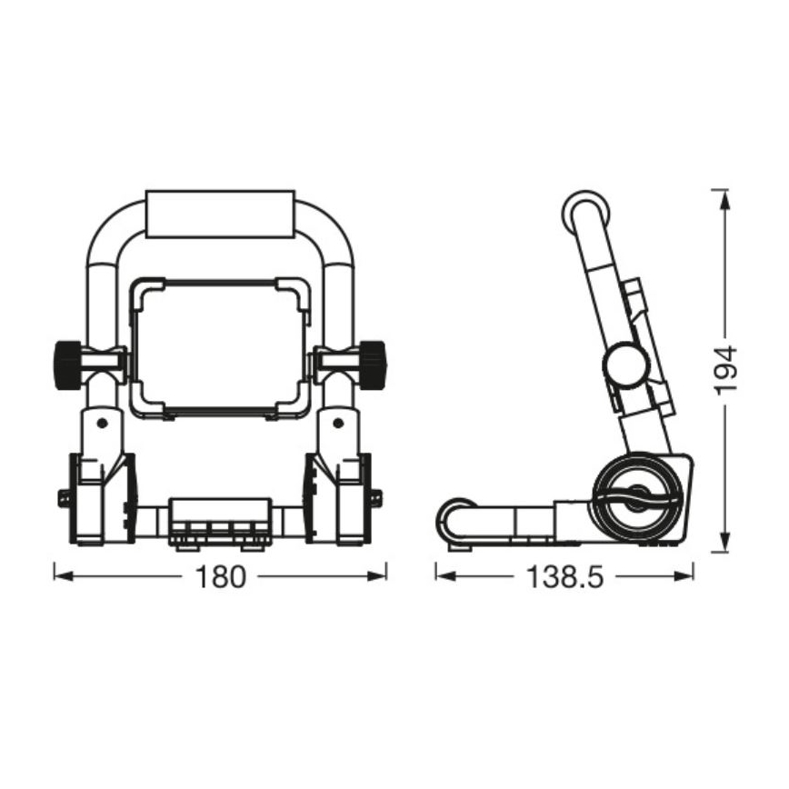Proiector LED de exterior Ledvance WORKLIGHT R-STAND LED/10W/230V 6500K IP65