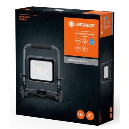 Proiector LED de exterior Ledvance WORKLIGHT R-STAND LED/20W/230V 6500K IP54