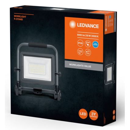 Proiector LED de exterior Ledvance WORKLIGHT R-STAND LED/50W/230V 6500K IP65