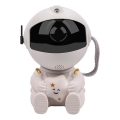 Proiector LED pentru copii Astronaut, 230V, diametru 12,5 cm, cu telecomandă
