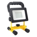 Proiector LED portabil reglabil TIGRA LED/20W/3,7V 4000K IP54 4400 mAh negru/galben