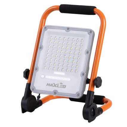 Proiector LED reîncărcabil dimmabil cu stativ LED/100W/3,2V 4500K 10000 mAh IP65 portocaliu