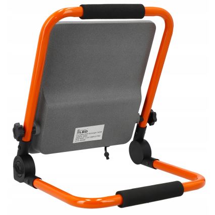 Proiector LED reîncărcabil cu stativ LED/100W/3,2V 4500K 15000 mAh IP65 portocaliu