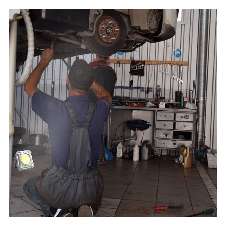 Proiector LED reîncărcabil dimabil de lucru LED/15W/5V IPX4 1000 lm 2000 mAh