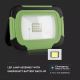 Proiector LED reîncărcabil SAMSUNG CHIP + funcție SOS LED/20W/3,7V/USB IP44 4000K verde