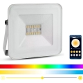 Proiector LED RGB dimabil inteligent LED/20W/230V IP65 alb