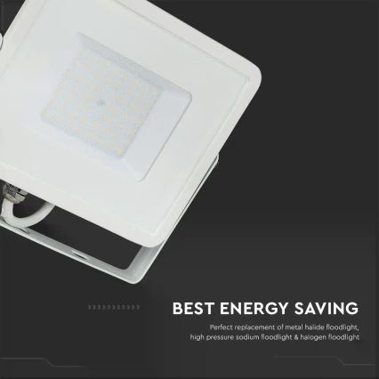 Proiector LED SAMSUNG CHIP LED/50W/230V 3000K IP65 alb