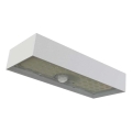 Proiector LED solar cu senzor de mișcare LED/3,7V 3000mAh 4000K IP65 alb