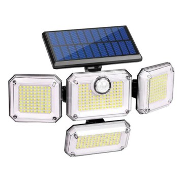 Proiector LED solar cu senzor GLOW LED/2,5W/3,7V 6500K IP44 2400 mAh + telecomandă