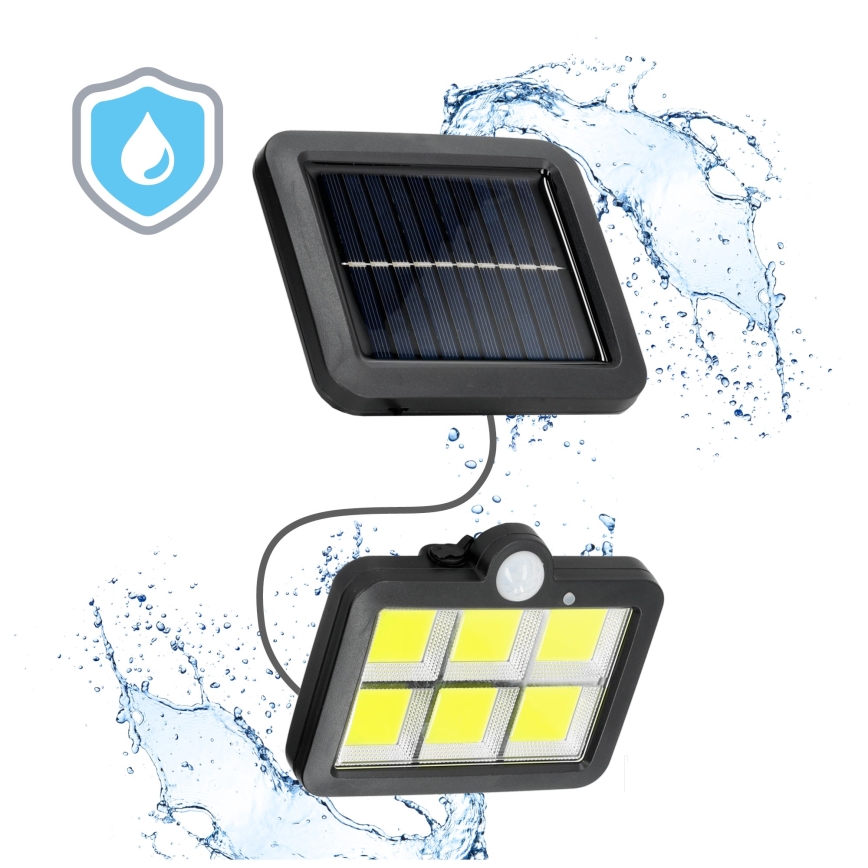 Proiector LED solar cu senzor LED/1,5W/3,7V 6000K IP44 1200 mAh