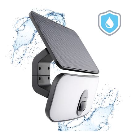 Proiector LED solar cu senzor LED/13W/3,7V IP65 4000K 4000 mAh