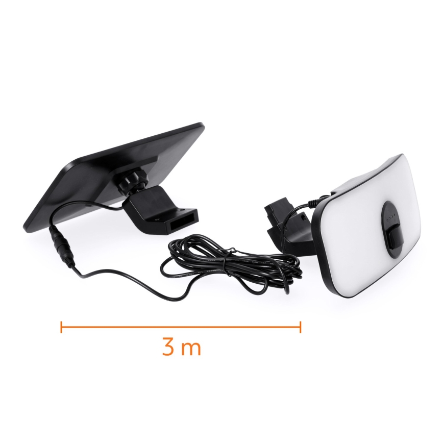 Proiector LED solar cu senzor LED/13W/3,7V IP65 4000K 4000 mAh