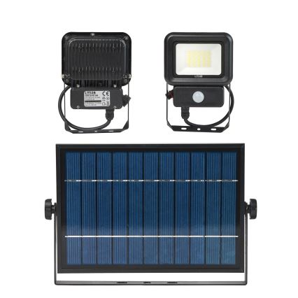 Proiector LED solar de exterior cu senzor LED/20W/3,7V 6500K IP65 4400 mAh