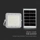 Proiector LED solar dimabil de exterior LED/10W/3,2V IP65 6400K alb + telecomandă