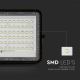 Proiector LED solar dimabil de exterior LED/15W/3,2V IP65 4000K negru + telecomandă
