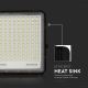 Proiector LED solar de exterior LED/30W/3,2V 4000K negru IP65 + telecomandă