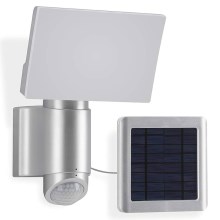Proiector LED solar de perete cu senzor Telefunken 304704TF LED/6W/3,7V IP44 argintiu