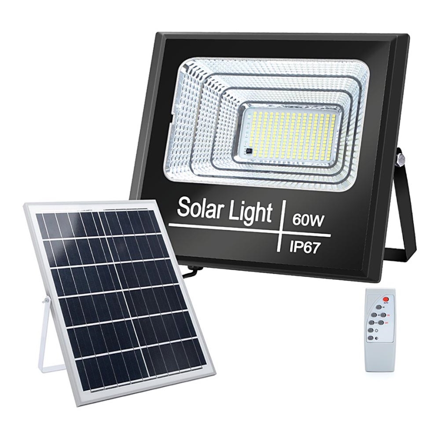 Proiector LED solar dimabil Aigostar LED/60W/3,2V 2000 mAh IP67 + telecomandă
