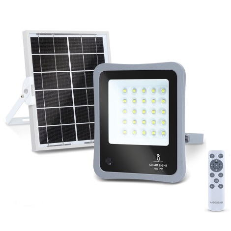 Proiector LED solar dimabil LED/30W/3,2V IP67 Aigostar + telecomandă