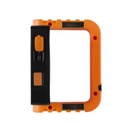 Proiector LED solar reglabil, reîncărcabil, 10 W, USB 5 V, 6500 K, IP44, 1800 mAh