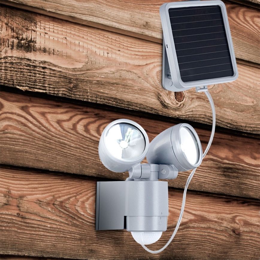Proiector solar cu senzor SOLAR 4xLED/0,5W/3V IP44 Globo 3715S