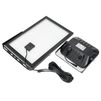 Proiector solar exterior cu senzor LED/30W/6,4V 4000K IP65 6000 mAh + telecomandă