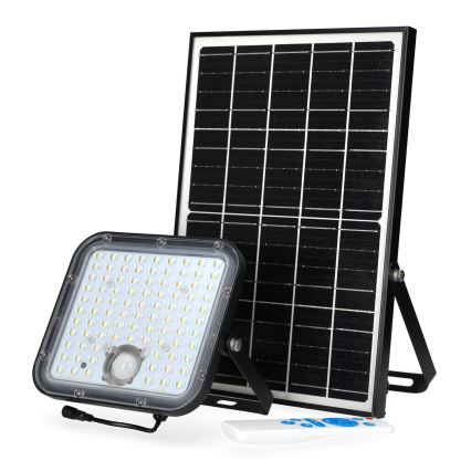 Proiector solar exterior cu senzor LED/30W/6,4V 4000K IP65 6000 mAh + telecomandă