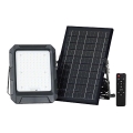 Proiector solar LED 10W, 3,7V, IP65, 4000K, 8000 mAh, negru + telecomandă