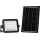 Proiector solar LED cu reglaj al intensității, 50 W, 3,2 V, 2000–8000 K, IP65, acumulator 3800 mAh, negru, cu telecomandă