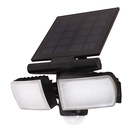 Proiector solar LED cu senzor, 2000mAh, LED/8W/3,7V, IP44