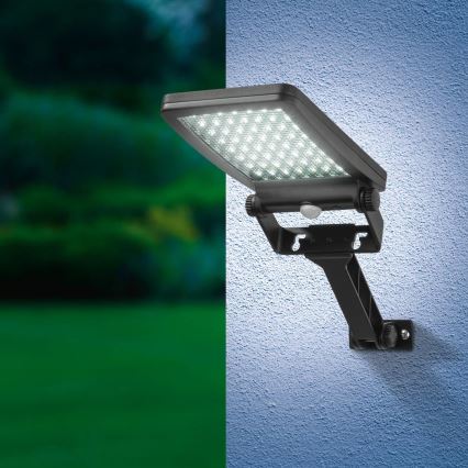 Proiector solar LED cu senzor ADIK LED/1,2W/3,7V 1200 mAh 6500K IP44