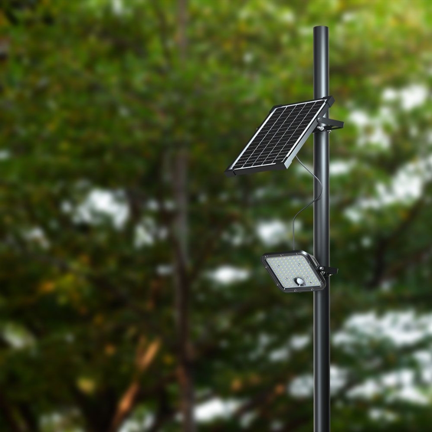 Proiector solar LED cu senzor LED/30W/6,4V 4000K 6000 mAh + telecomandă